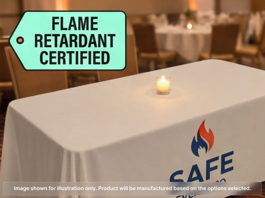 Full Printed Table Cover Throws for Flame Retardant