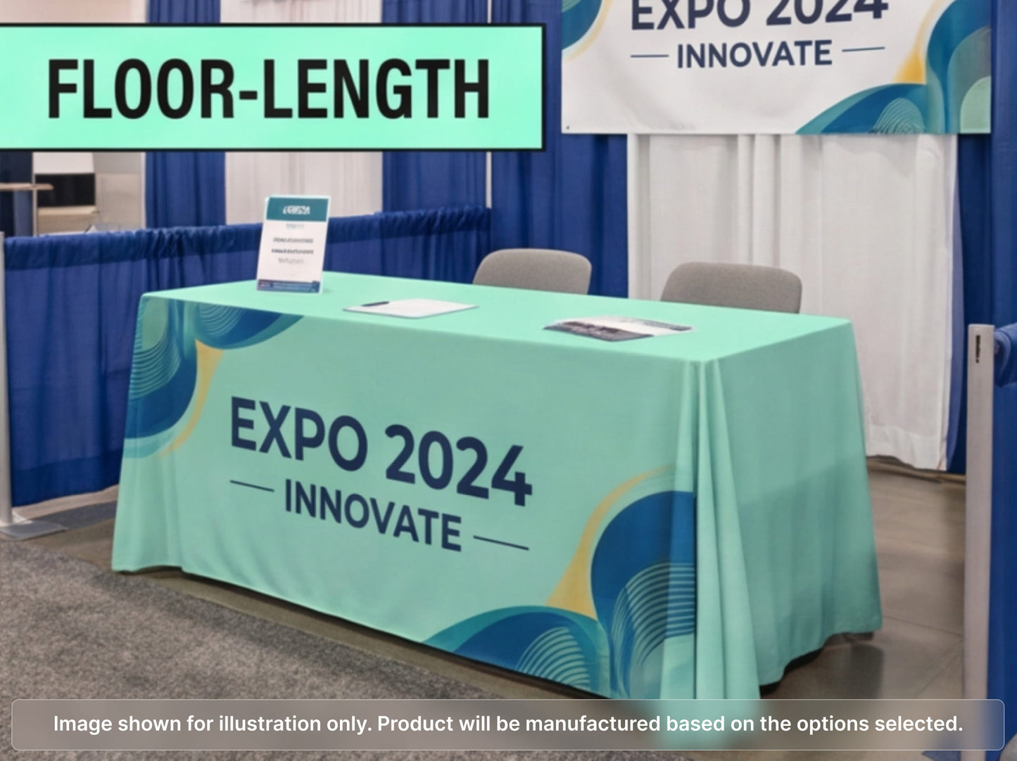 Full Printed Table Cover Throws for Floor-Length