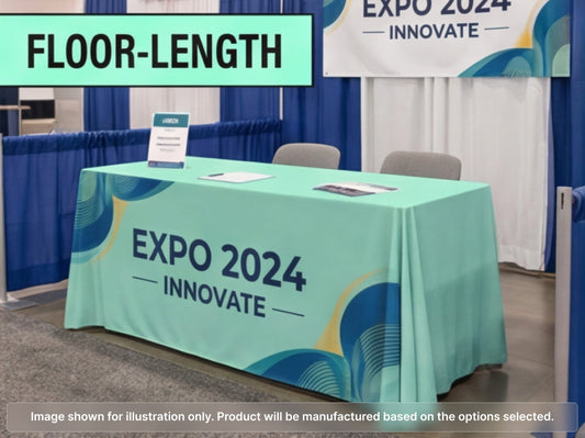 Full Printed Table Cover Throws for Floor-Length