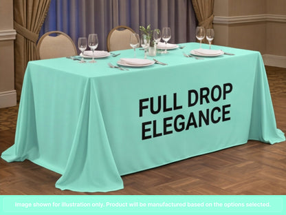Full Printed Table Cover Throws for Full Drop