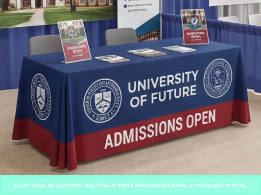 Full Printed Table Cover Throws for Higher Education & Colleges