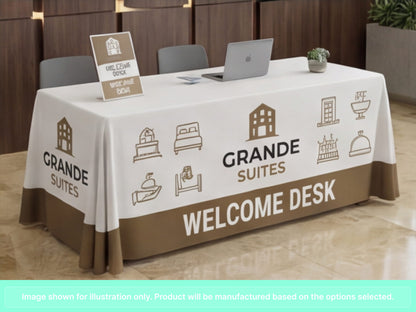 Full Printed Table Cover Throws for Hospitality