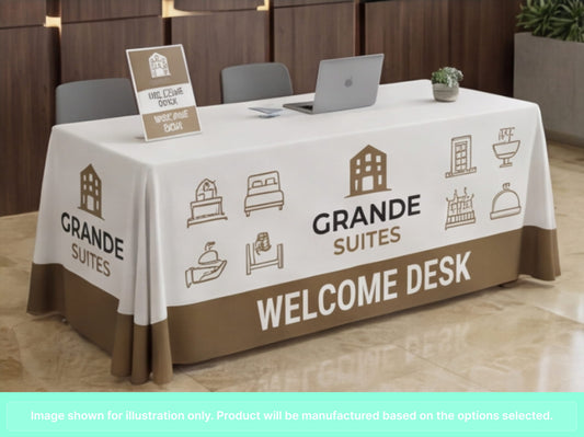 Full Printed Table Cover Throws for Hospitality