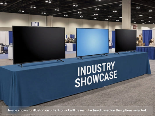 Full Printed Table Cover Throws for Indoor Exhibit Hall
