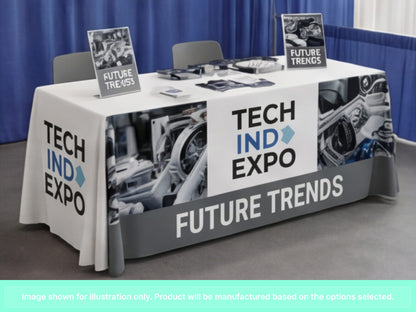 Full Printed Table Cover Throws for Industry Expos