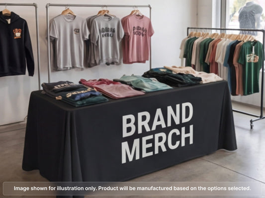 Full Printed Table Cover Throws for Merchandising Table