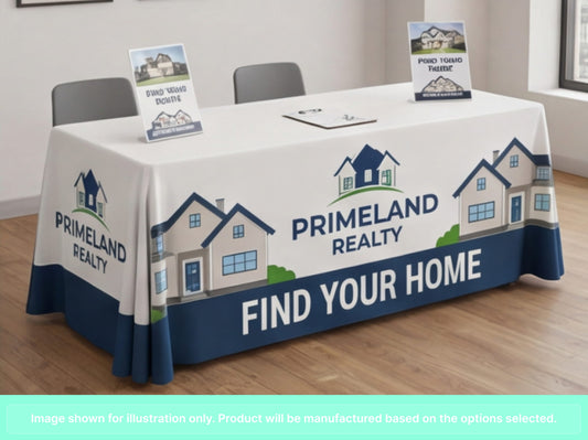 Full Printed Table Cover Throws for Real Estate