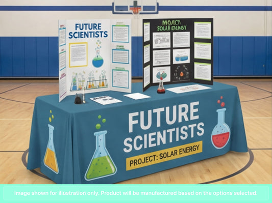 Full Printed Table Cover Throws for Science Fairs