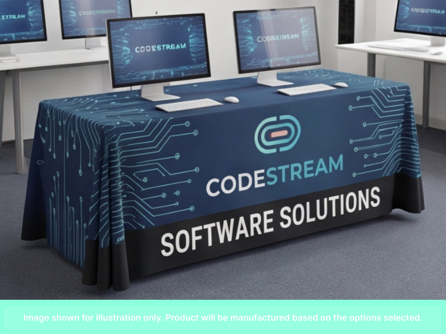 Full Printed Table Cover Throws for Tech & Software