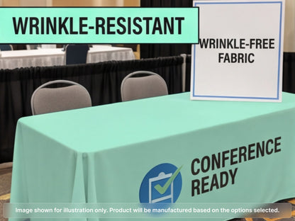 Full Printed Table Cover Throws for Wrinkle-Resistant