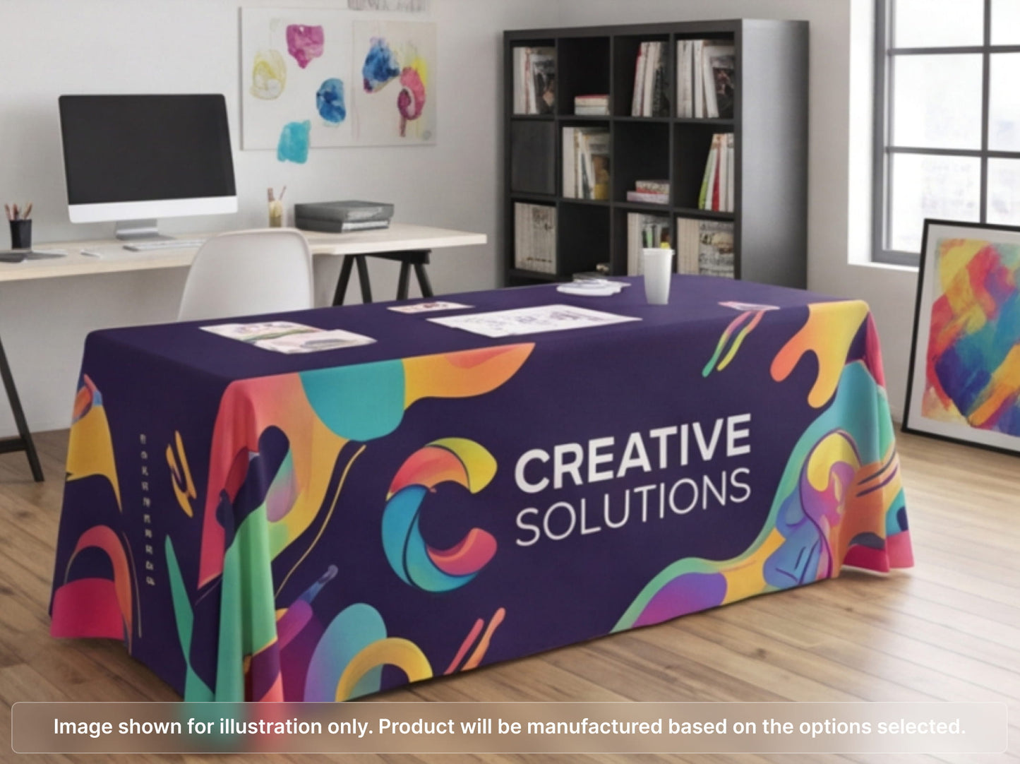 Full Printed Table Cover Throws with Custom Graphics
