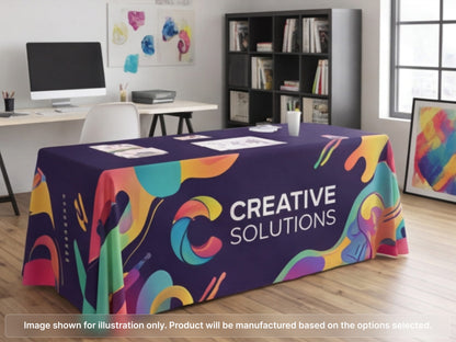 Full Printed Table Cover Throws with Custom Graphics
