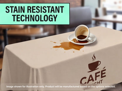 Full Printed Table Cover Throws with Stain Resistant Fabric