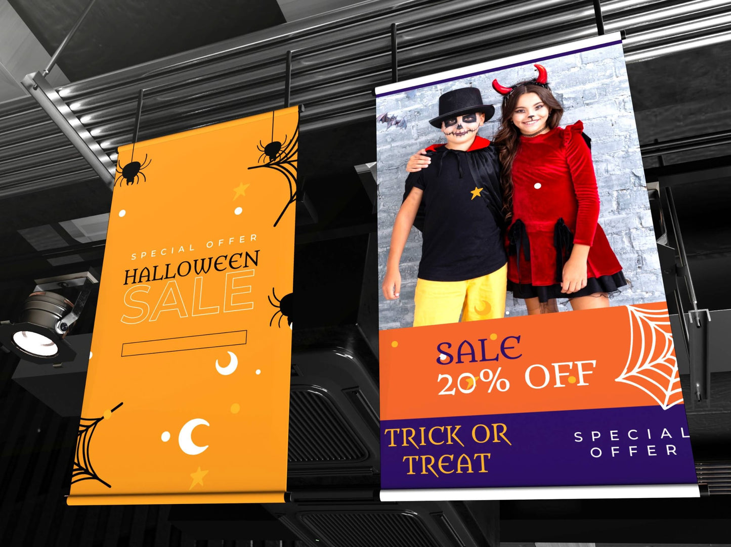 Halloween Sale Indoor Vinyl Banner