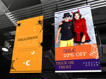Halloween Sale Indoor Vinyl Banner