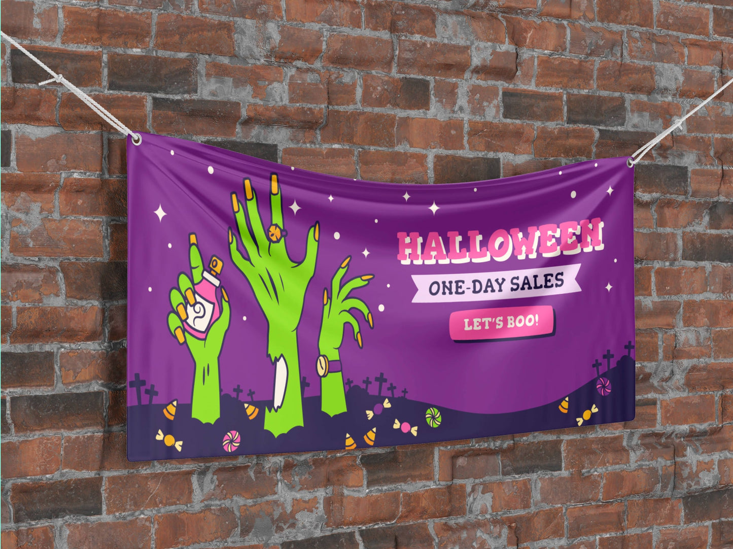 Halloween one day sales banner