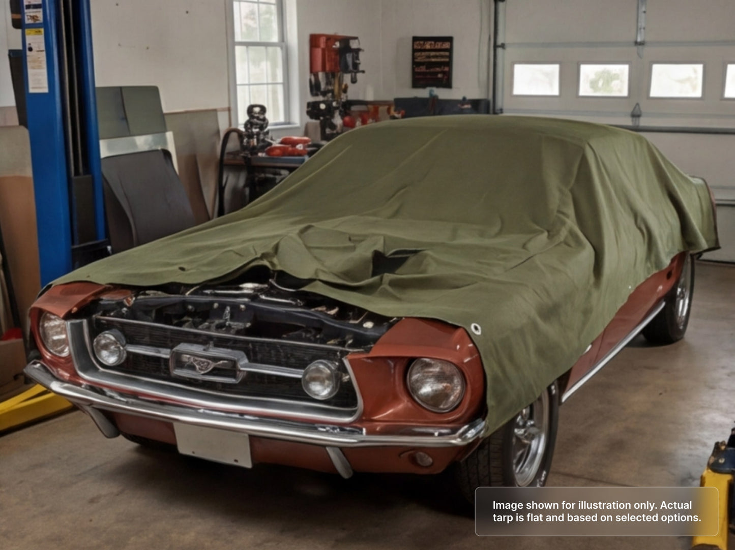 Heavy Duty Canvas Tarps - Water Resistant for Automotive