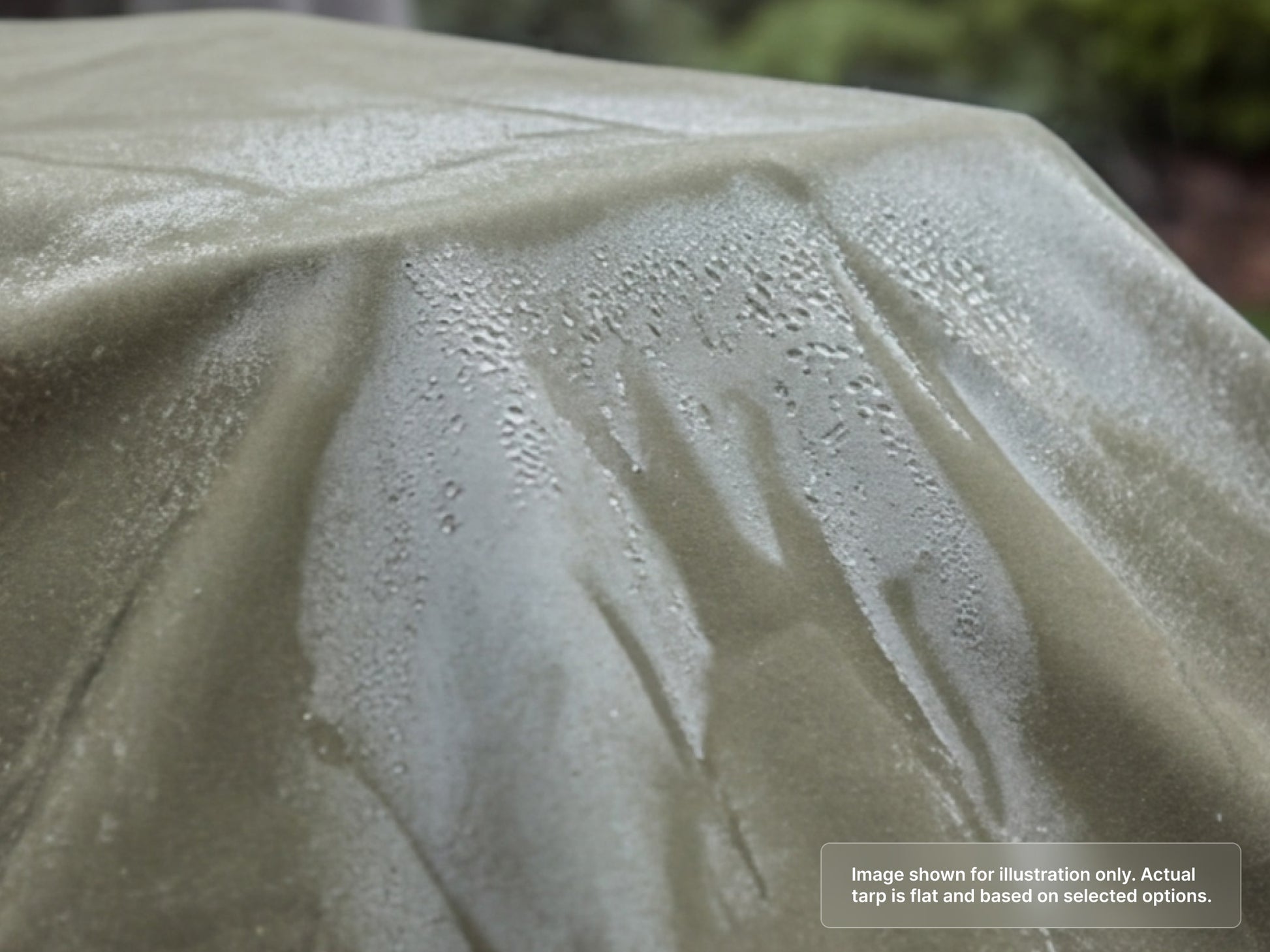 Heavy Duty Canvas Tarps - Water Resistant for Breathable Anti-Condensation