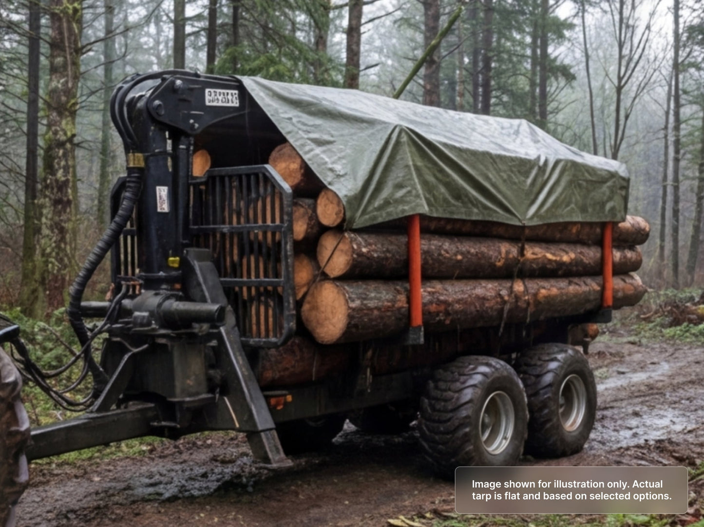 Heavy Duty Canvas Tarps - Water Resistant for Forestry & Logging