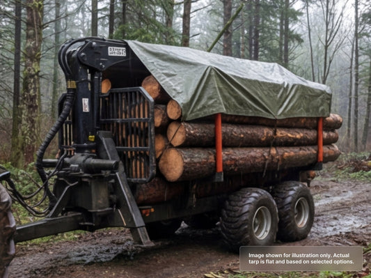 Heavy Duty Canvas Tarps - Water Resistant for Forestry & Logging