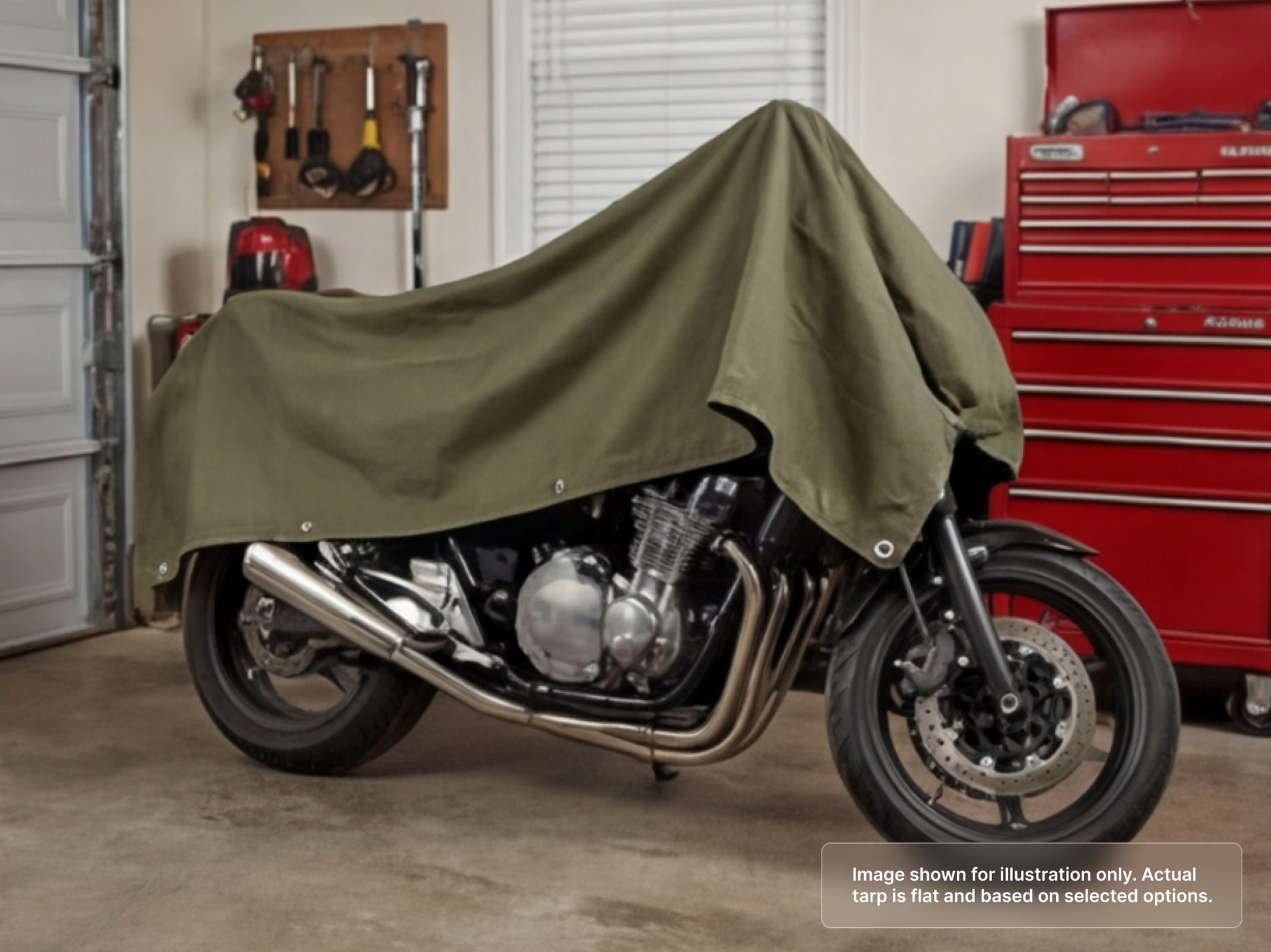 Heavy Duty Canvas Tarps - Water Resistant for Garage