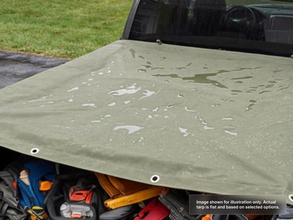 Heavy Duty Canvas Tarps - Water Resistant for Truck Bed