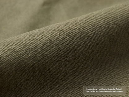 Heavy Duty Canvas Tarps - Water Resistant with 18 oz (Super Heavy Duty)