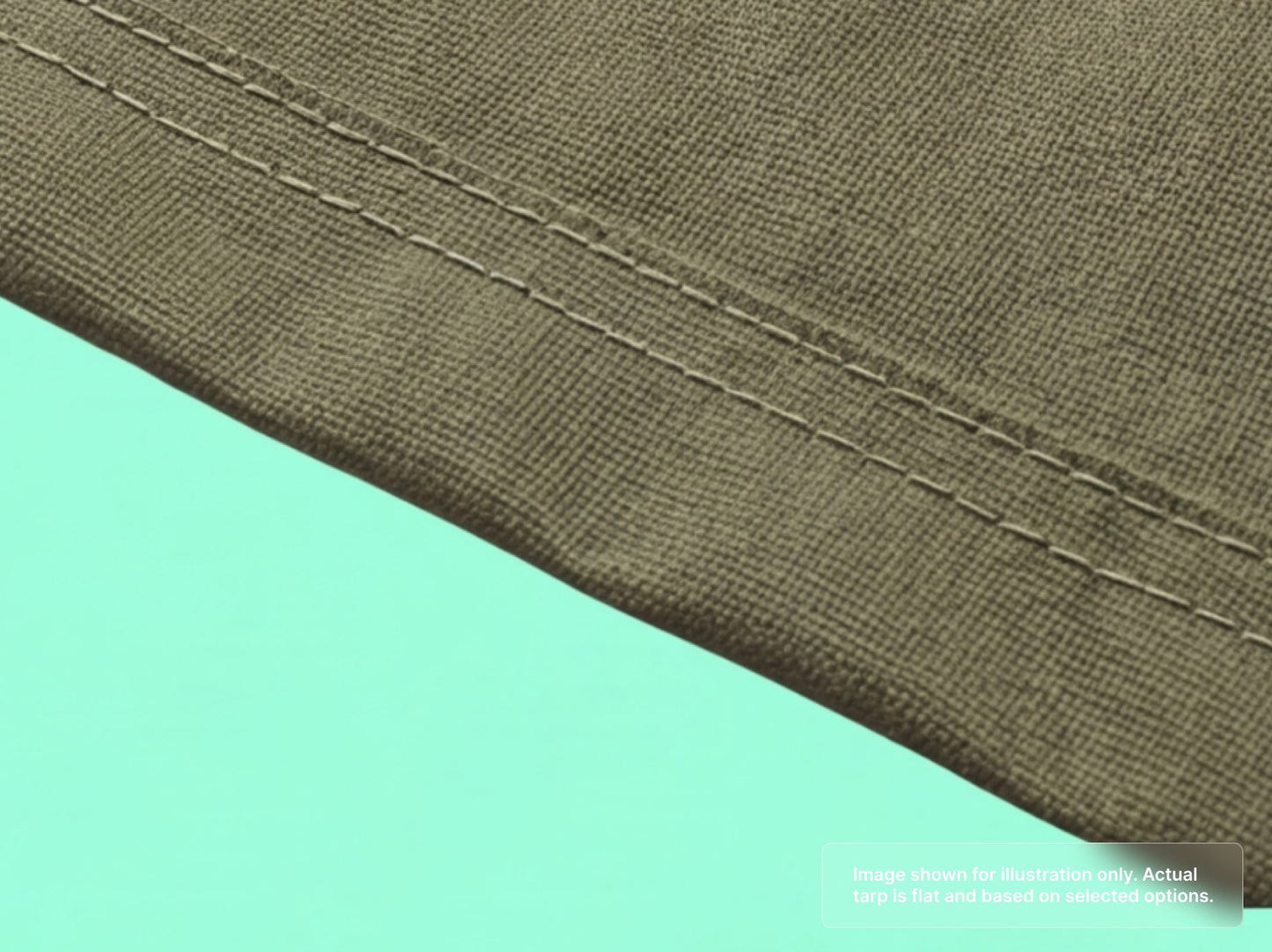 Heavy Duty Canvas Tarps - Water Resistant with with Double-Stitched Hems
