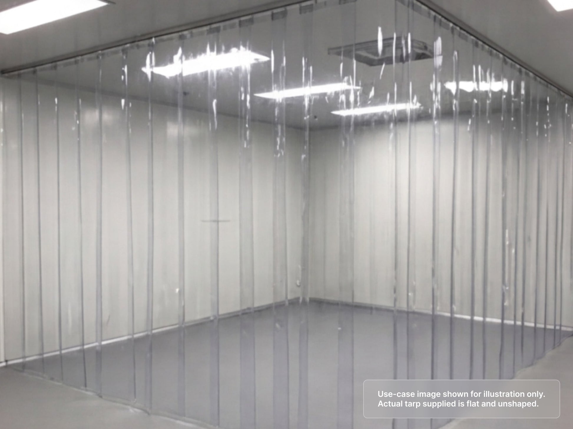 Heavy Duty Clear Vinyl Tarp for Clean Room Wall