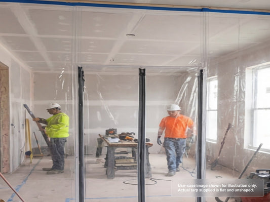 Heavy Duty Clear Vinyl Tarp for Contractors