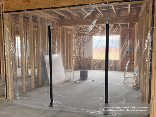 Heavy Duty Clear Vinyl Tarp for Dust Barrier