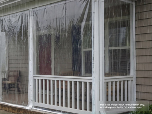 Heavy Duty Clear Vinyl Tarp for Heavy Rain