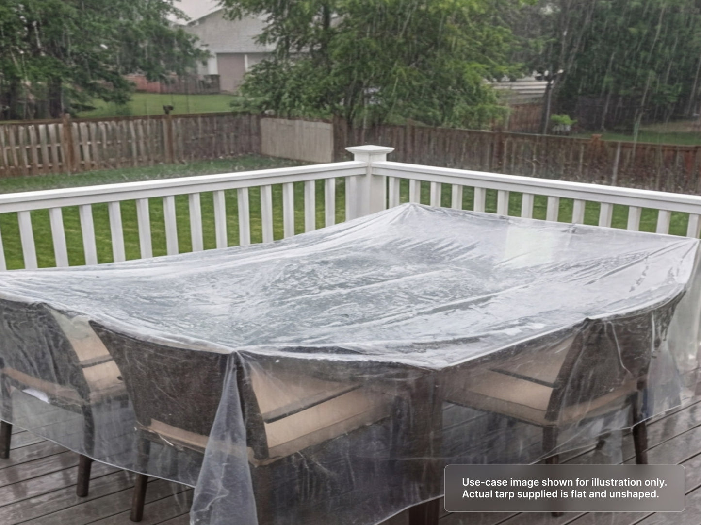 Heavy Duty Clear Vinyl Tarp for Homeowners