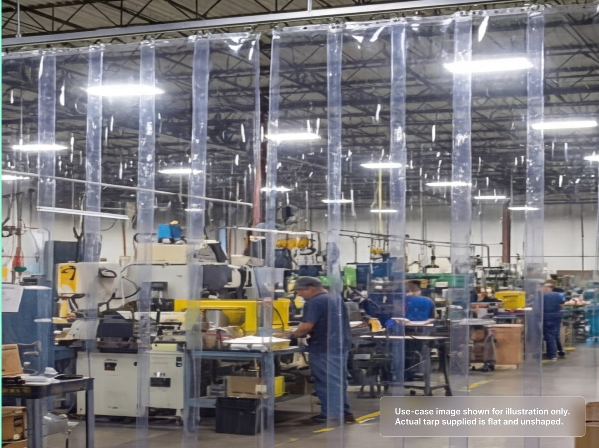 Heavy Duty Clear Vinyl Tarp for Indoor Industrial