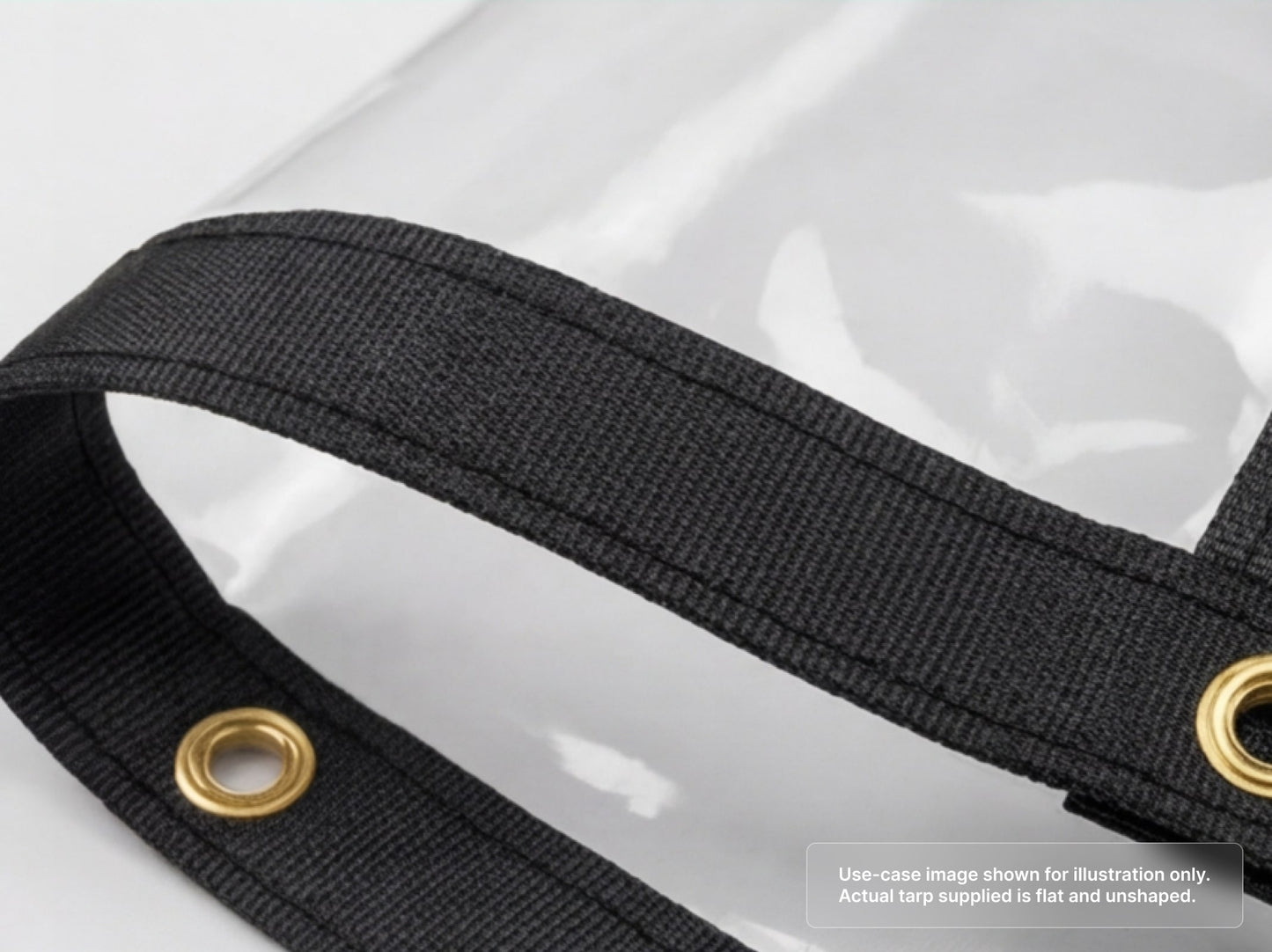 Heavy Duty Clear Vinyl Tarp for Laminated Webbing Border