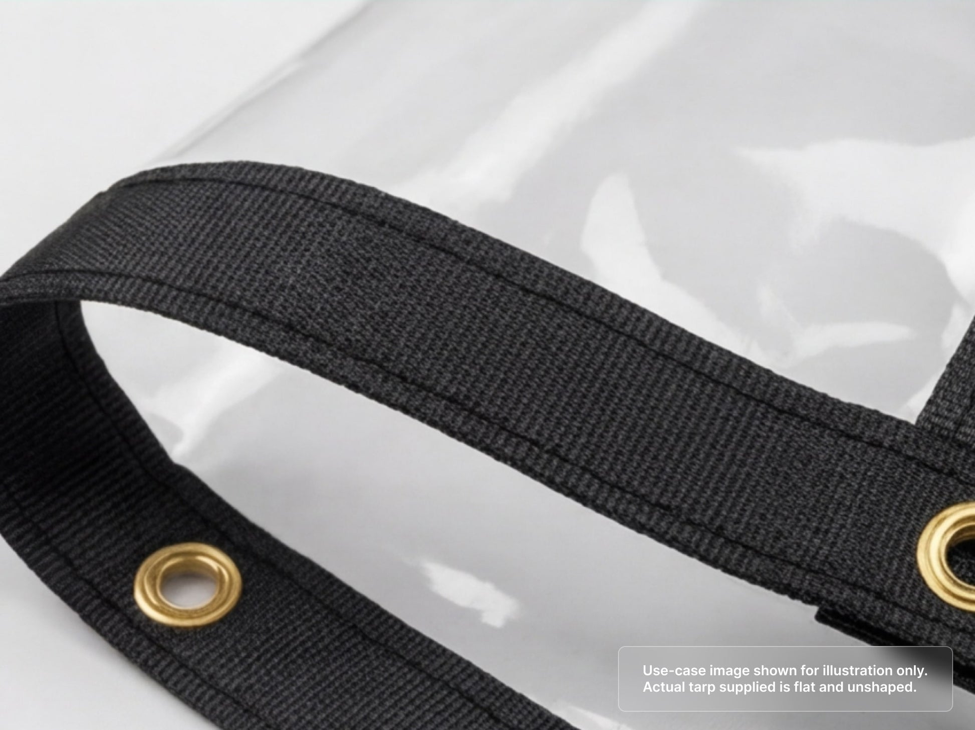 Heavy Duty Clear Vinyl Tarp for Laminated Webbing Border