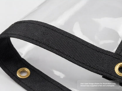 Heavy Duty Clear Vinyl Tarp for Laminated Webbing Border