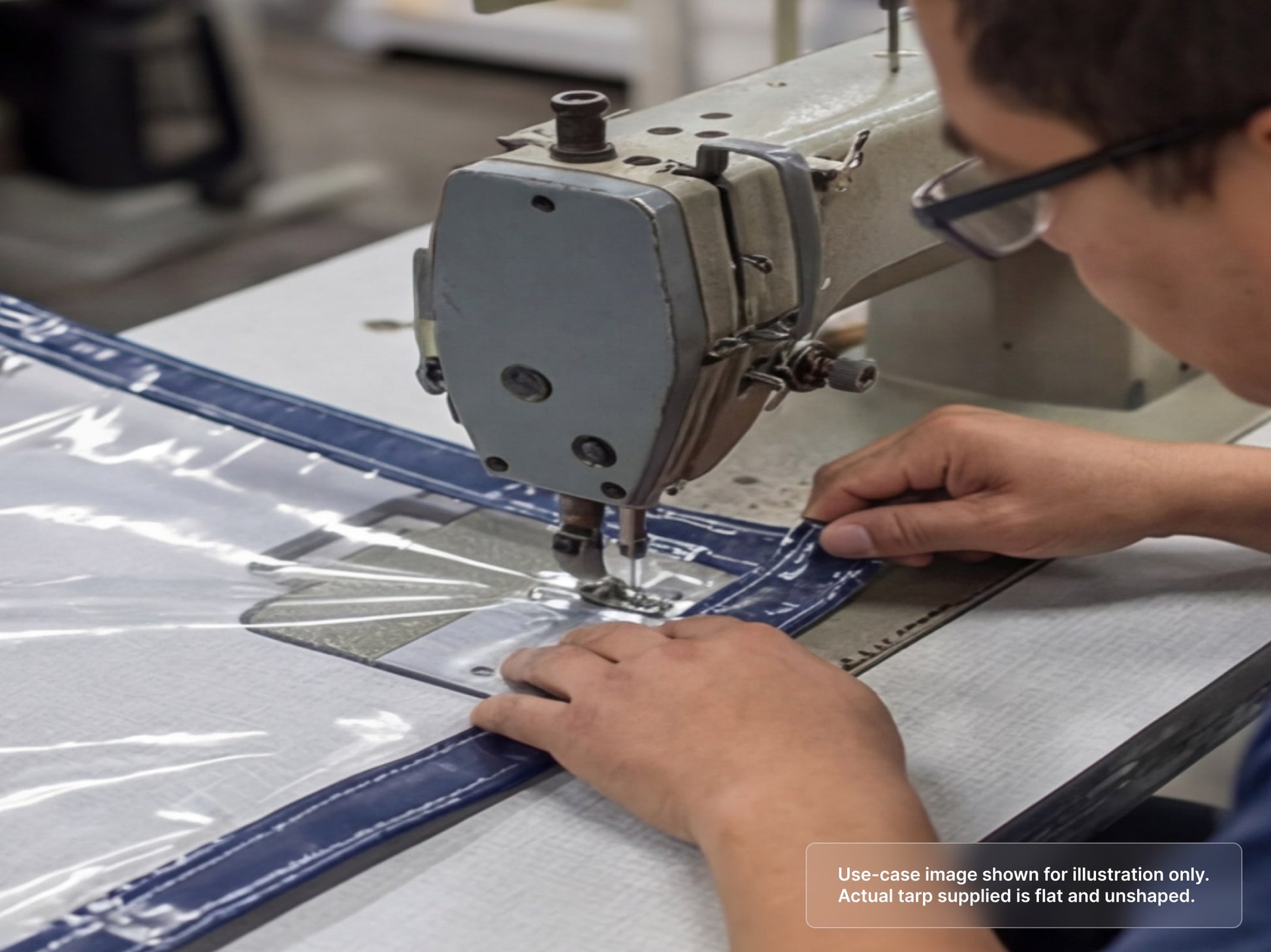 Heavy Duty Clear Vinyl Tarp for Made-to-Order