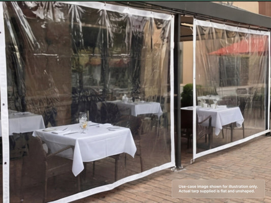 Heavy Duty Clear Vinyl Tarp for Outdoor Dining Curtain