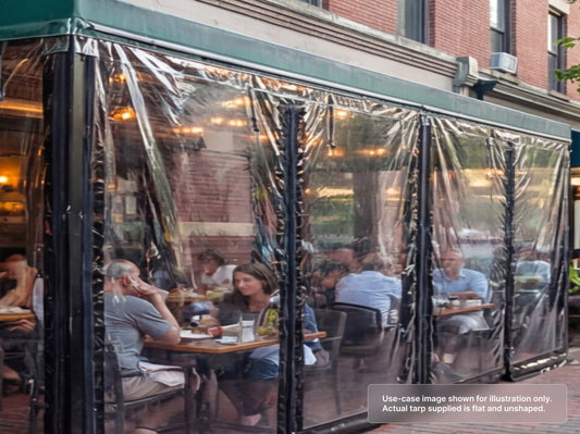 Heavy Duty Clear Vinyl Tarp for Restaurant Owners