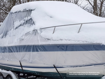 Heavy Duty Clear Vinyl Tarp for Snow Protection