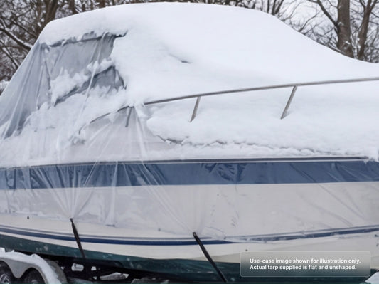 Heavy Duty Clear Vinyl Tarp for Snow Protection