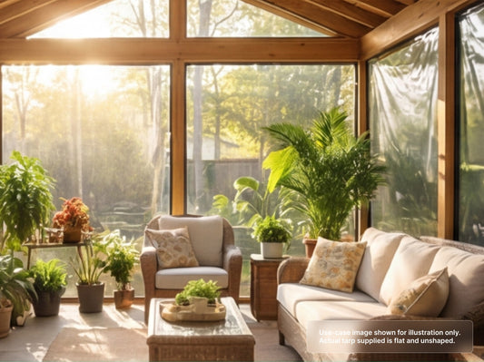 Heavy Duty Clear Vinyl Tarp for Sunroom