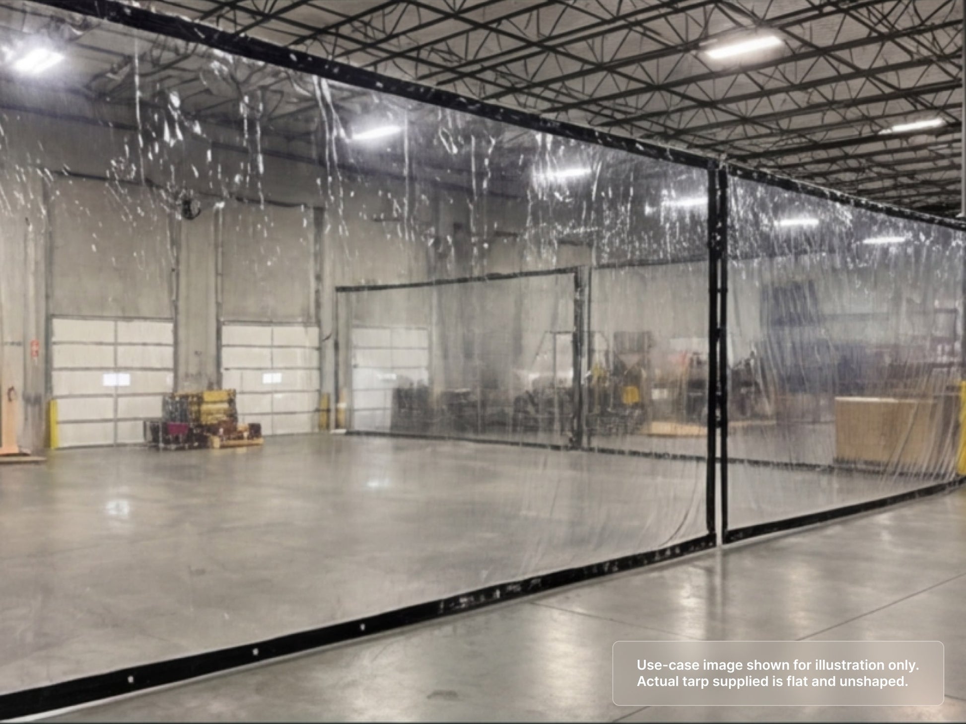 Heavy Duty Clear Vinyl Tarp for Warehouse Divider