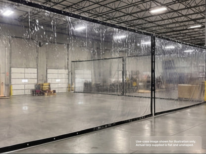 Heavy Duty Clear Vinyl Tarp for Warehouse Divider