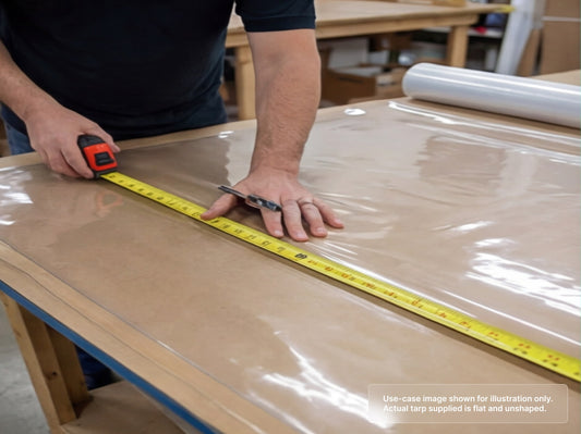 Heavy Duty Clear Vinyl Tarp with Custom Size