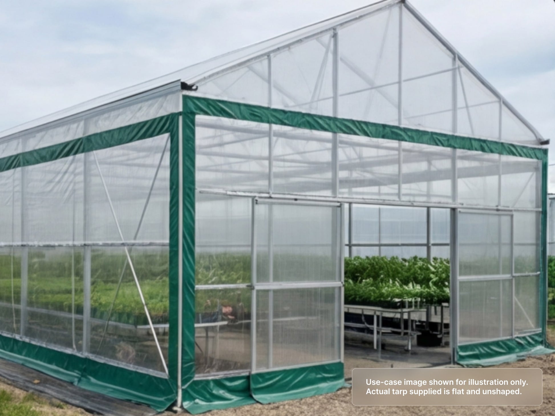 Heavy Duty Transparent Vinyl Tarp for Agriculture & Greenhouses