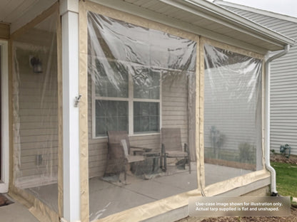 Heavy Duty Clear Vinyl Tarp for Residential / Home Improvement