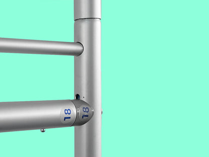 Inclined Apparel Wall Display Hanging Pole