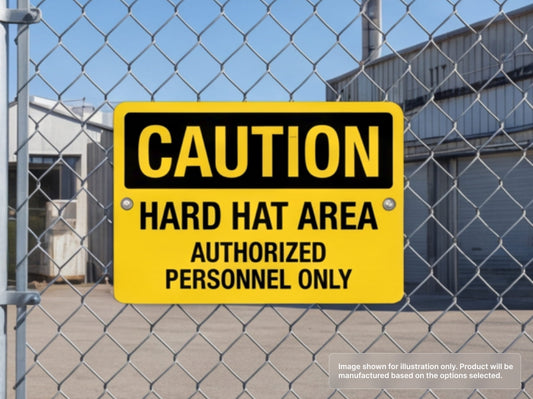 Industrial Custom Aluminum Signs